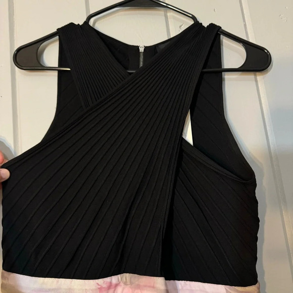 NWT Ted Baker Loulous Cross Front Pleated Dress Knit Bodice Sleeveless US 10 - Picture 13 of 16